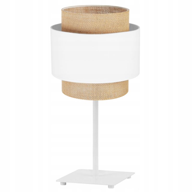 Lampa stołowa nocna Light Home LH Boho Gia Juta 1x E27 60W biały 1szt.