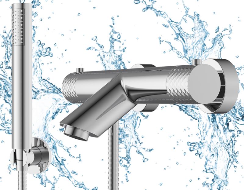 Bateria Wannowa Termostatyczna Granitan Glami Chrom termostat słuchawka kran 1kpl.