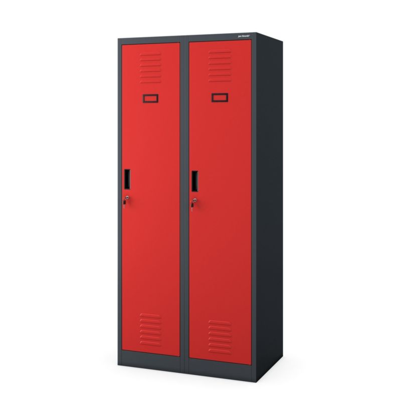 Szafa metalowa socjalna Jan Nowak Kacper 180x80x50 cm antracytowo-czerwona 1 szt