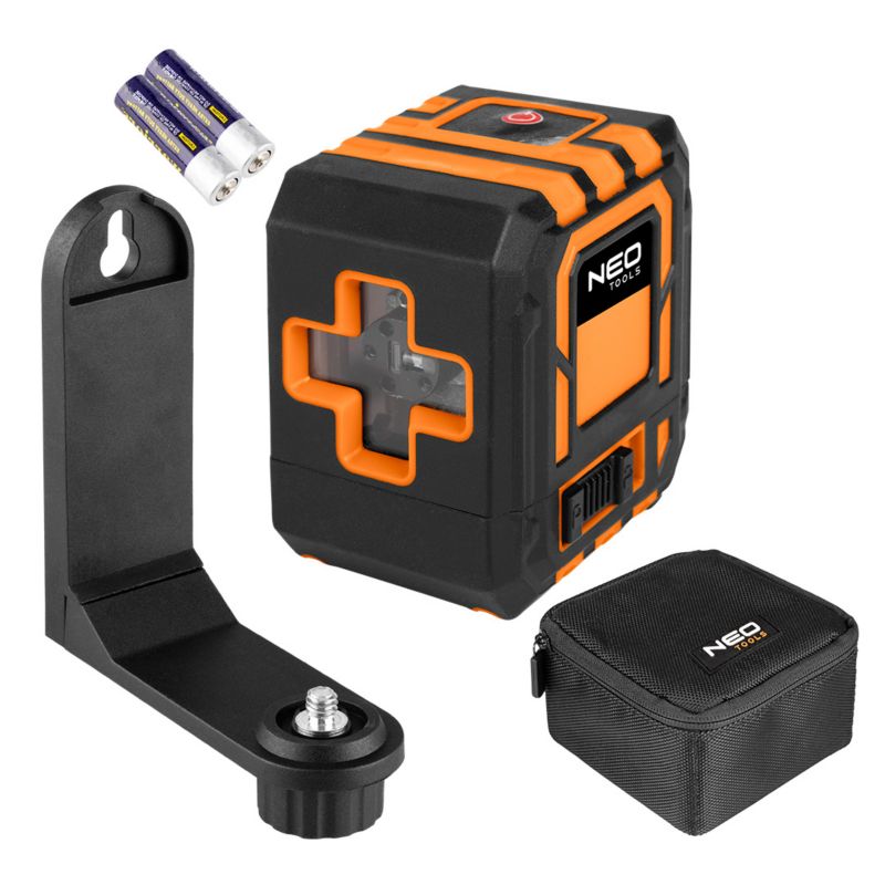 Laser krzyżowy NEO TOOLS 20 m, z etui i uchwytem magnetycznym, czerwony 1 szt