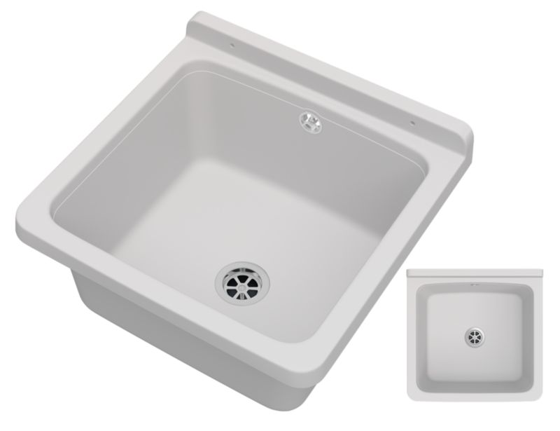 Zlew Gospodarczy Orta Granitan do Garażu, Pralni Biały