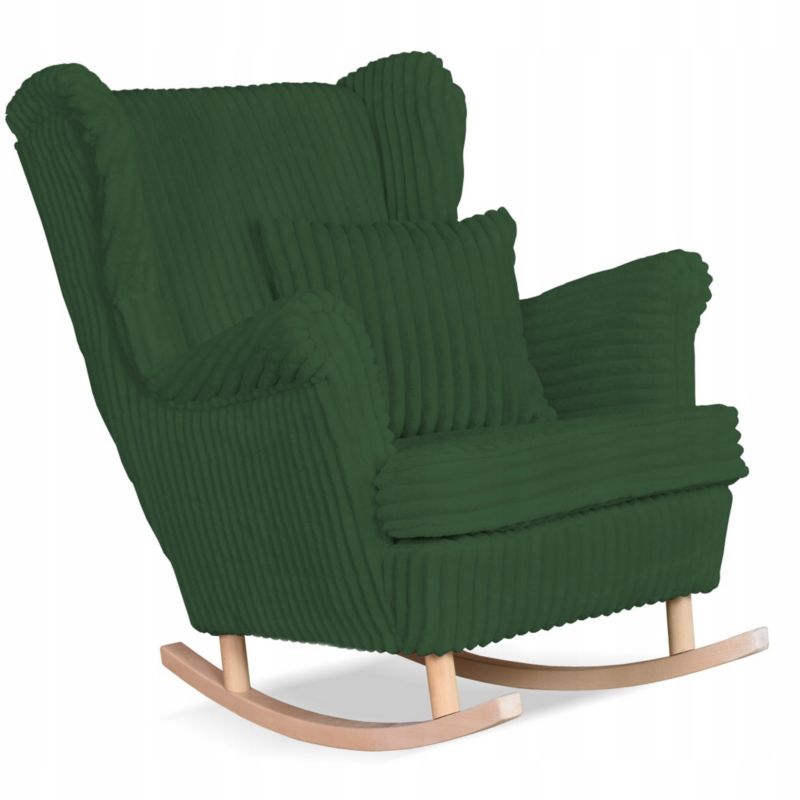 Fotel uszak do salonu bujany Family Meble Rene zielony 1szt