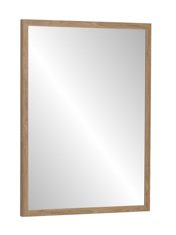 Lustro wiszące Profilmat 80x60 wąska rama dąb grand 1szt.