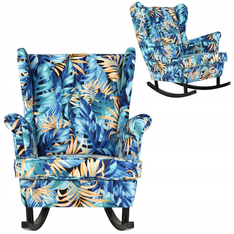 Fotel uszak do salonu bujany Family Meble ARI turkusowy 1szt