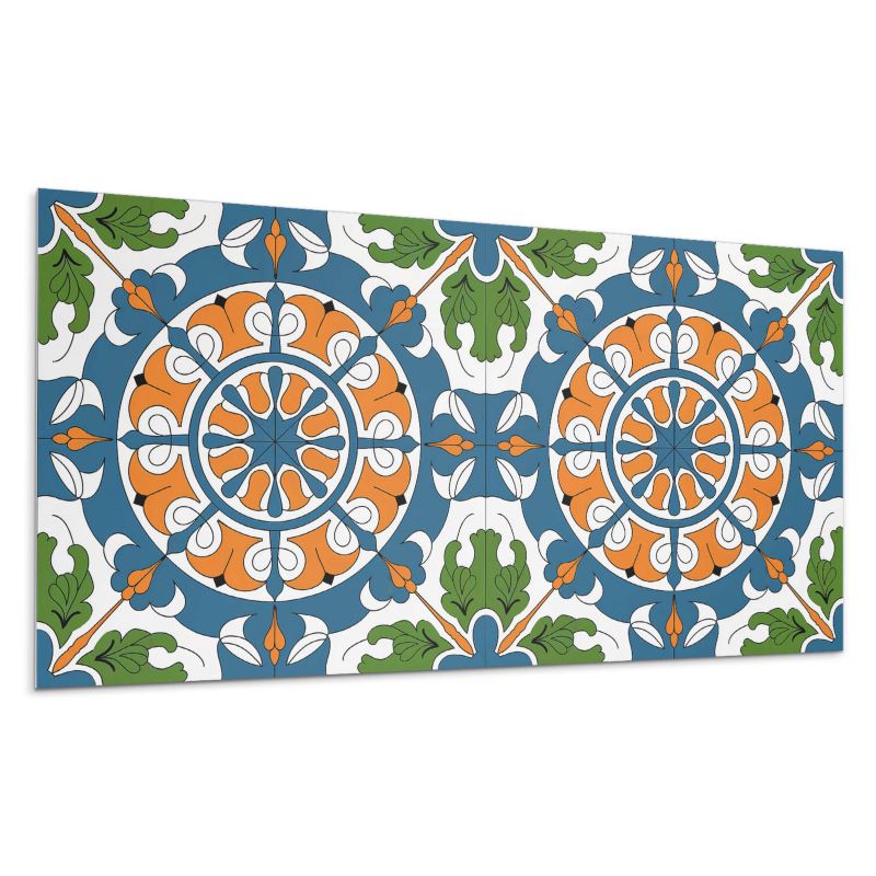 Panel samoprzylepny Wallfluent 100x50 cm Dekoracyjne wzory roślinne 1 szt.