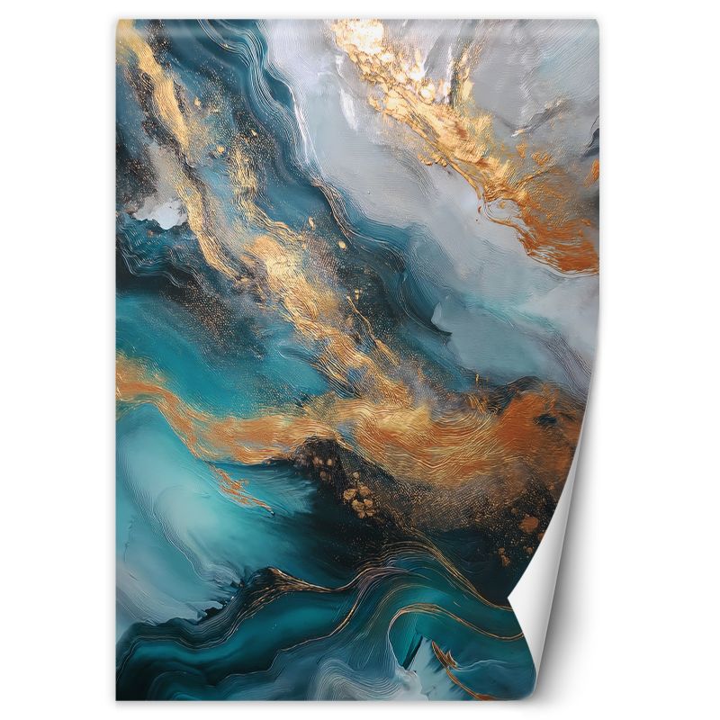 Fototapeta Feeby Nowoczesny Marmur Abstrakcja Turkusowy 100x140 1 szt