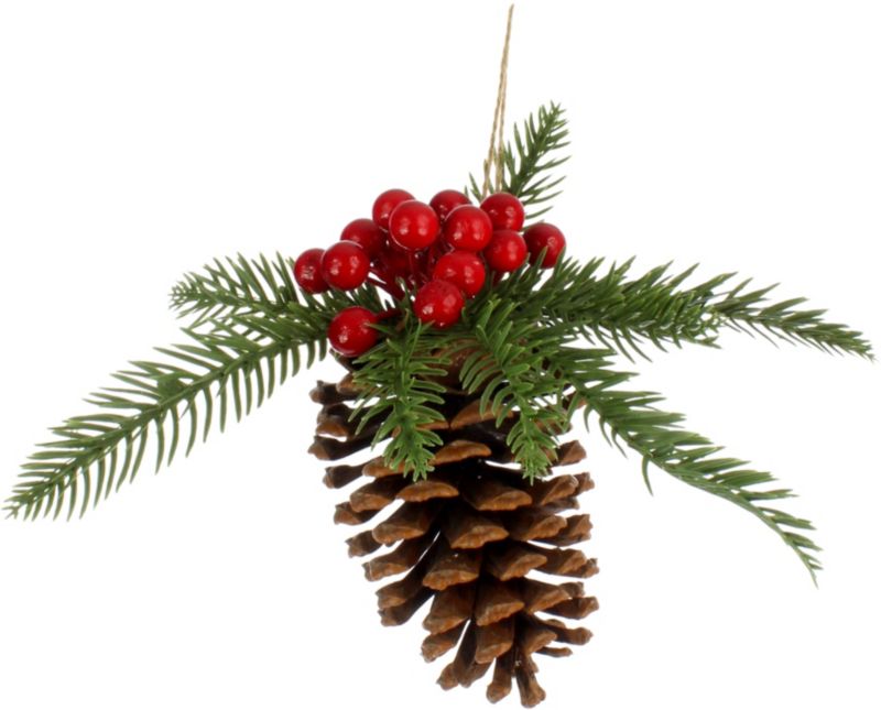 Szyszka śnieżona Mag dekor 17 cm