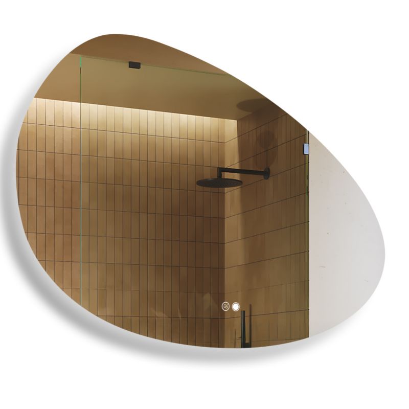 Lustro łazienkowe Artforma 114x84cm nieregularne LED Dual włącznik mata grzewcza OBKA221 1szt.