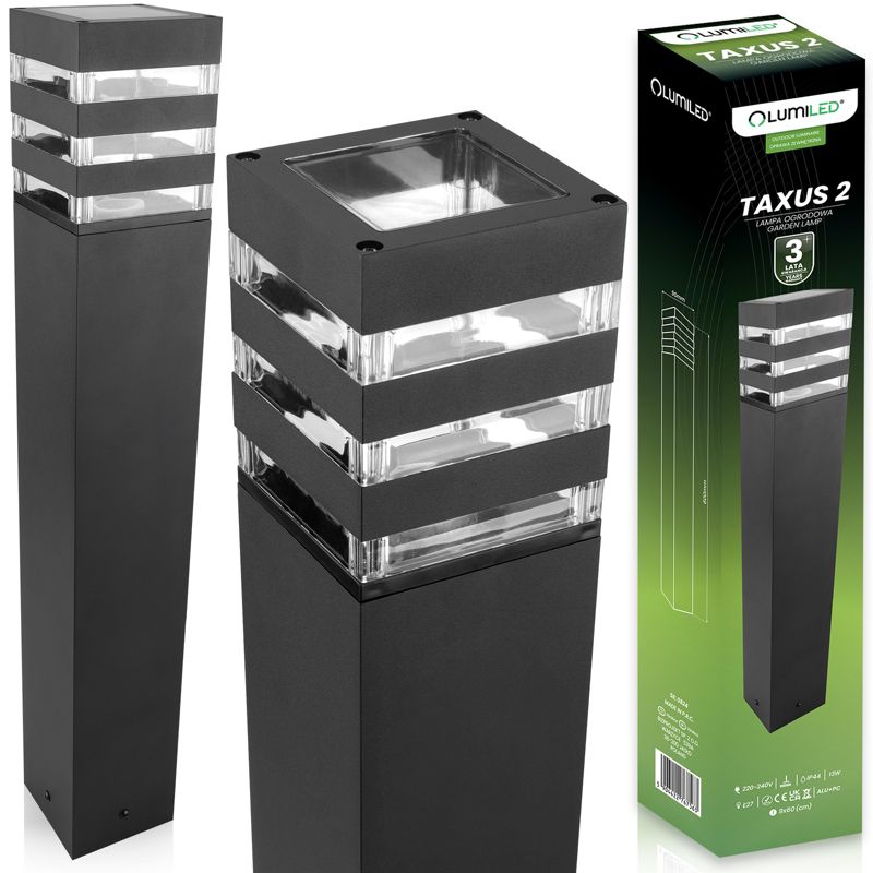 Lampa Ogrodowa Lumiled Słupek Zewnętrzny Stojący E27 LED 60cm 1 szt.