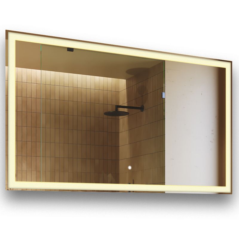 Lustro podświetlane łazienkowe LED Artforma 120x70 włącznik dotykowy barwa 3000K 1 szt.