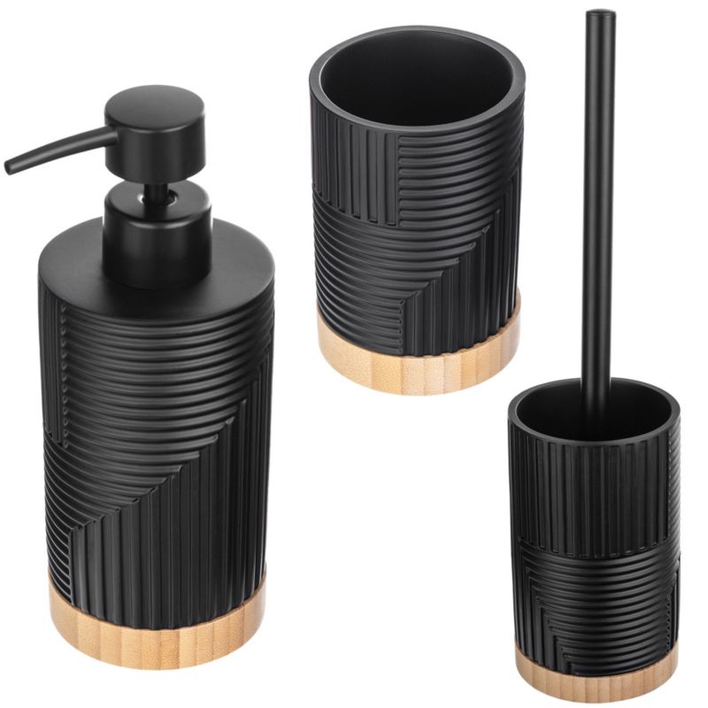 Komplet Łazienkowy KADAX Zestaw Dozownik Na mydło Kubek Łazienkowy szczotka Wc 1 szt.