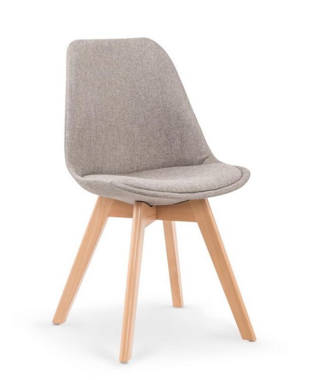 Krzesło Halmar tapicerowane K303 jasnoszare 1 szt