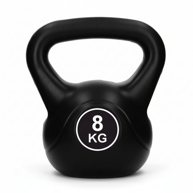 Kettlebell do treningu siłowego Pretorians o wadze 8 kg czarny 1 szt.