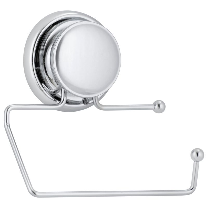 Uchwyt na papier toaletowy GAVI - Yoka Home srebrny na przyssawkę - 1 szt.