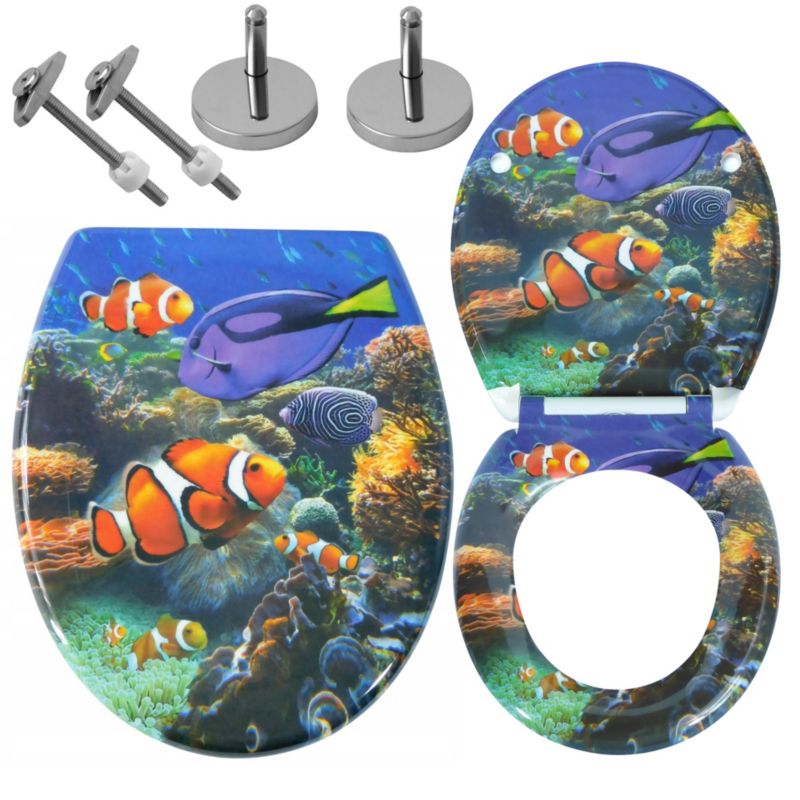 Deska sedesowa Estiva Dec 12 wolnoopadająca duroplastowa wzór 1 szt.