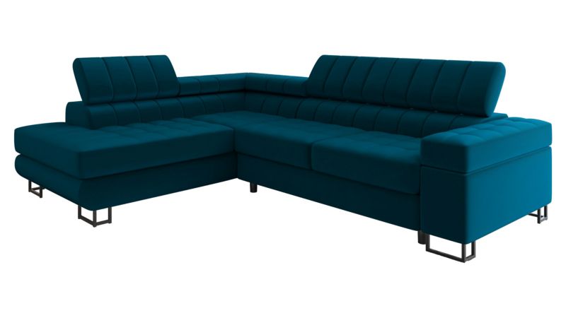 Narożnik z funkcją spania MIRJAN 24 Laris Premium lewy ciemny turkusowy 1 szt.