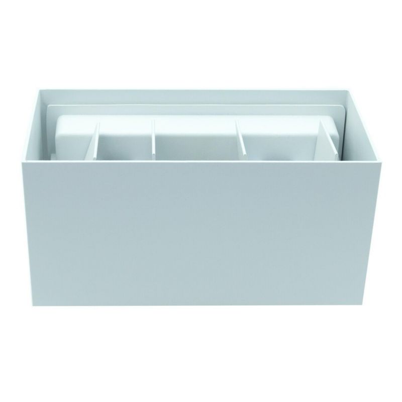 Kinkiet ścienny zewnętrzny IdeaLED Leo biały LED 12W 4000K 1160lm IP54 wym: 10 x 20 x 10 cm aluminium - 1 szt.