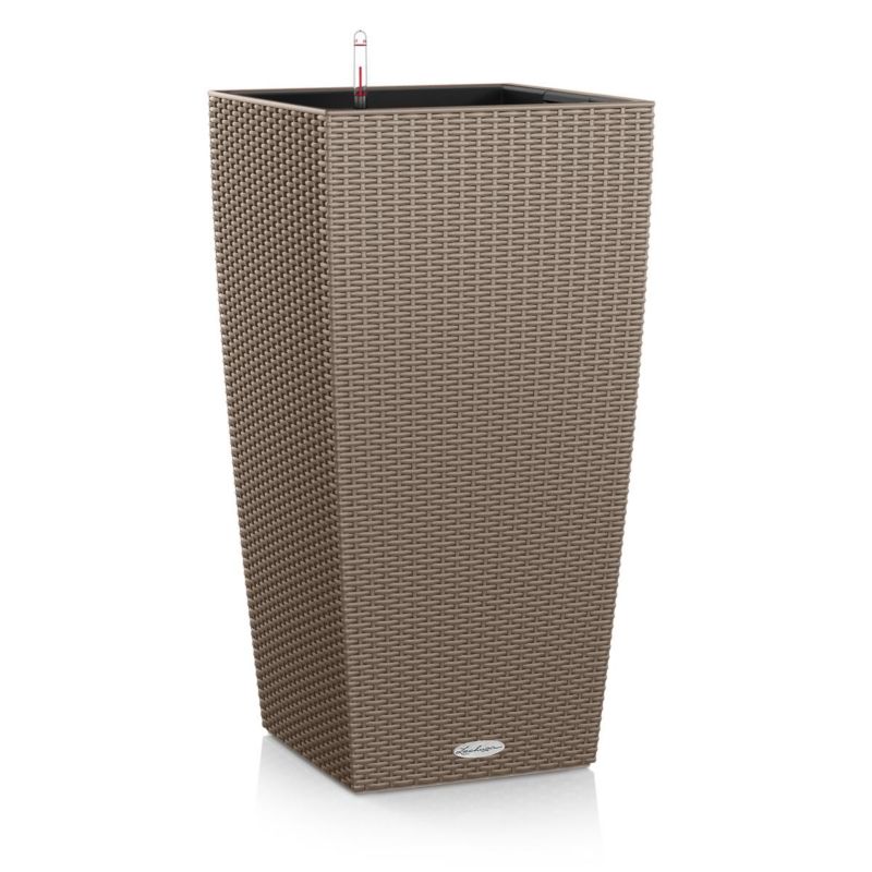 Doniczka Lechuza Do Domu Ogrodu CUBICO 40 Cottage Piaskowy Brąz 1 szt