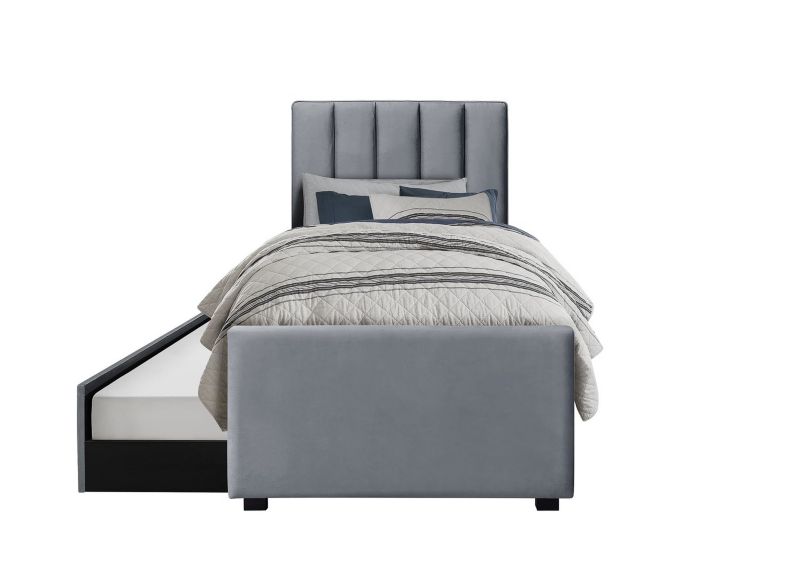 Łóżko Halmar tapicerowane RUSSO 90x200 szare 1 szt