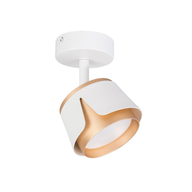 Kinkiet lampa LED XUDO Pojedynczy Regulowany 1 x GX53 Biało-złoty 1 szt.