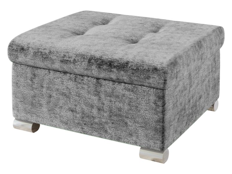 Pufa MIRJAN 24 Niko Mała gołębi szary plusz 1 szt.