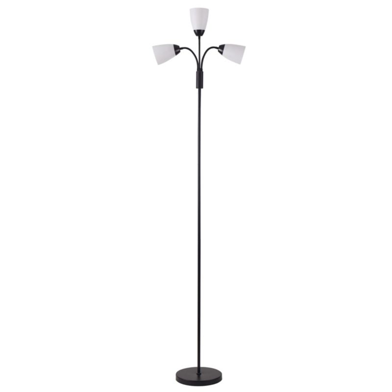 Lampa podłogowa Sanico Goldlux TULIP 3xE27 czarna IP20 - 1 szt.