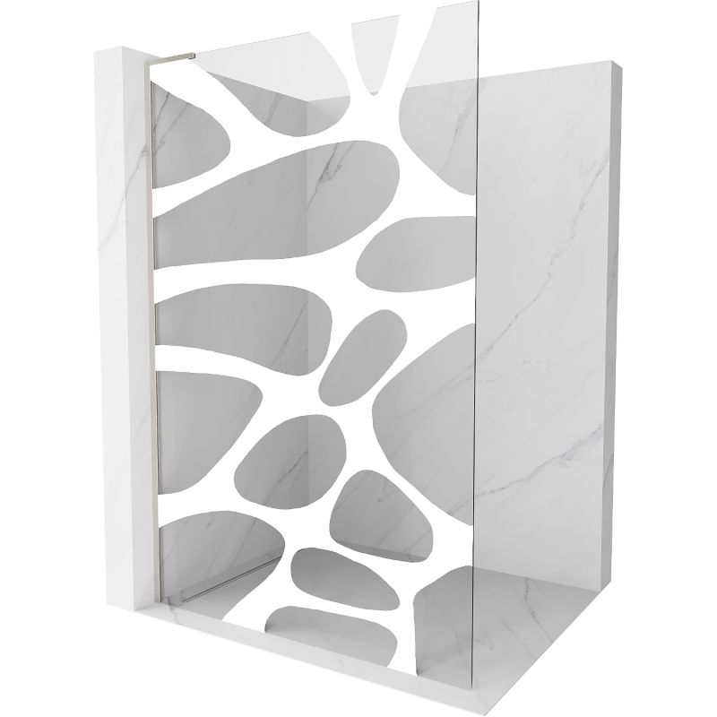 Ścianka prysznicowa Mexen Kioto biały wzór 120x200 cm 800-120-103-97-97 1 szt.