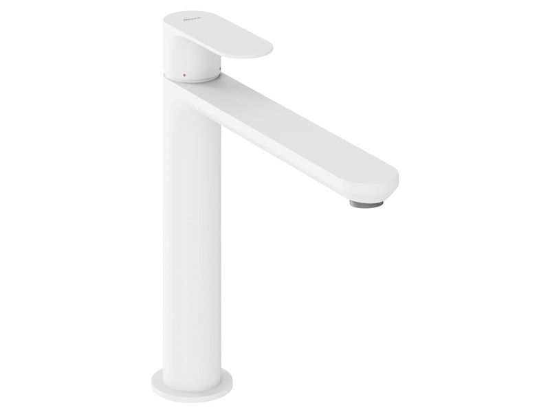 Bateria umywalkowa Ravak stojąca Eleganta EL 014.10WV 220 mm bez korka, biały mat 1 szt