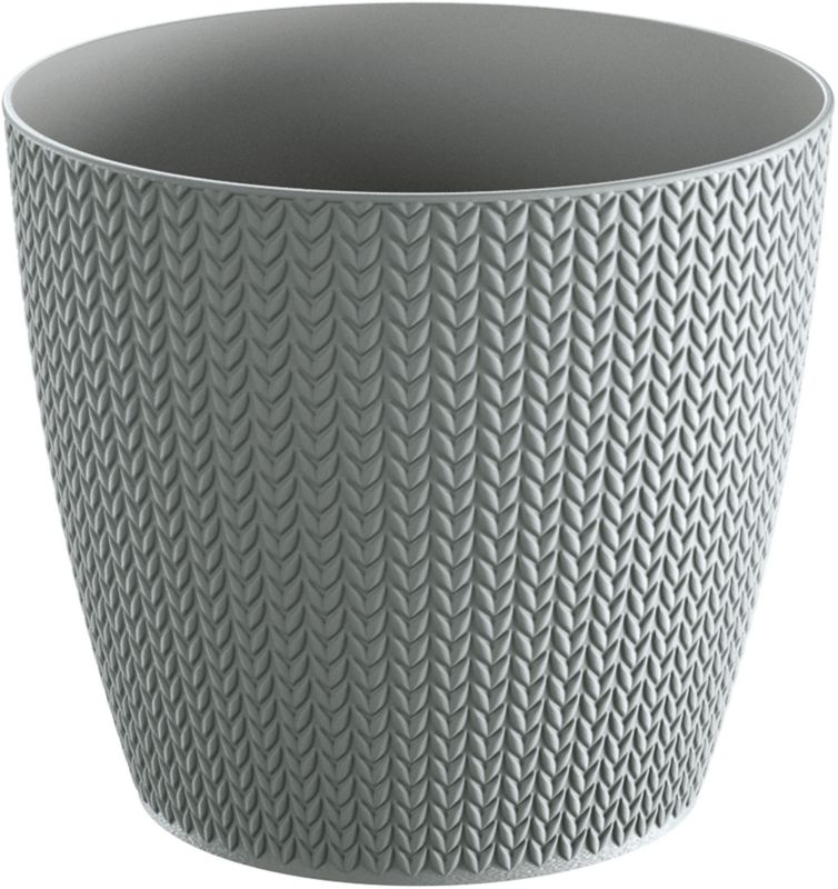 Doniczka Wheaty 21,8 cm szara
