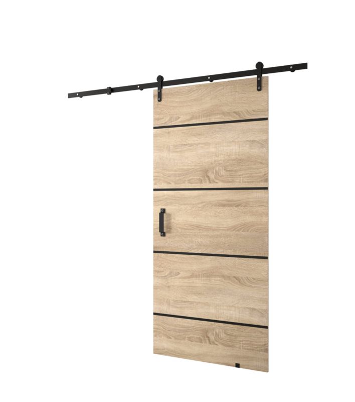 Drzwi przesuwne Loftiko IV 90x204 dąb sonoma 1szt.