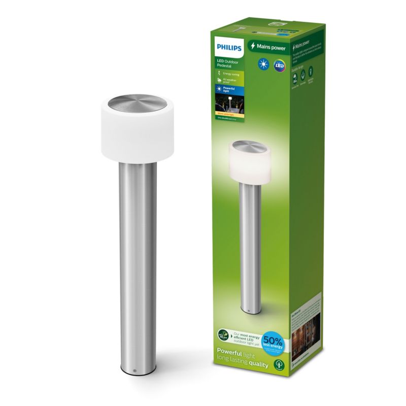Lampa Ogrodowa Philips Zewnętrzna Słupek 60cm LED 4.3W 800lm 2700K IP44 Stal nierdzewna 1 szt.