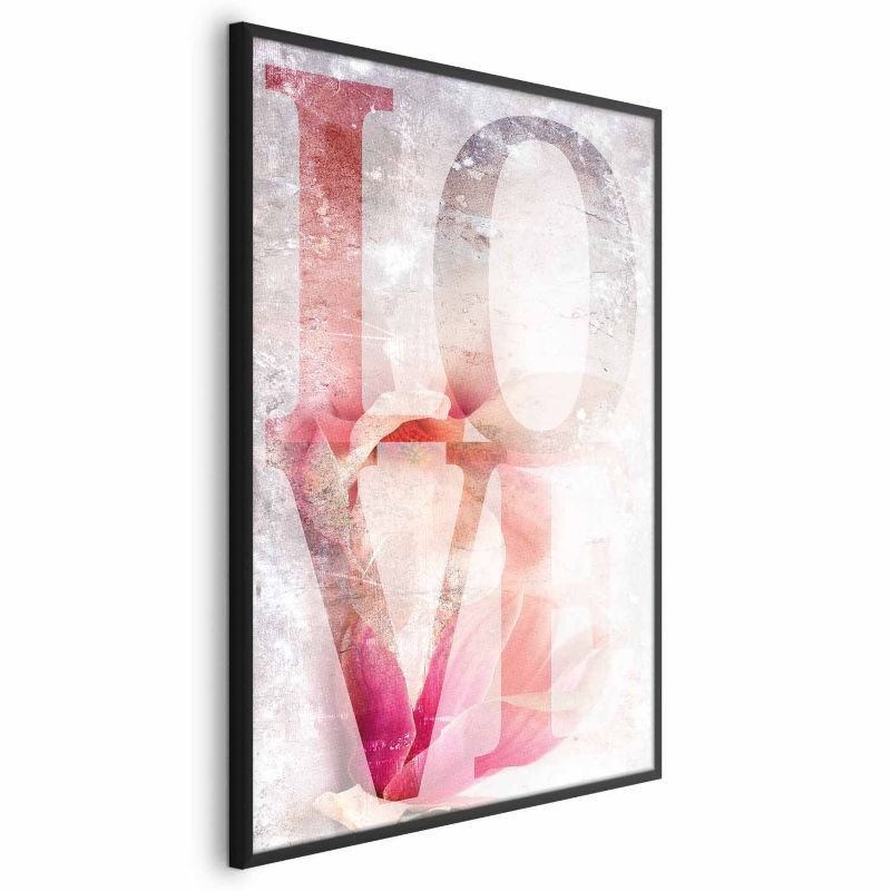 Plakat Artgeist Miłość magnolii 21x30 cm z ramą czarną 1 szt