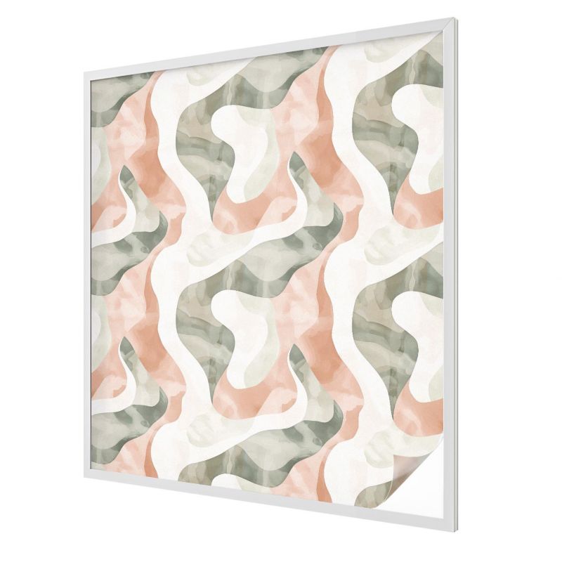 Folia Mleczna na Okno Wallfluent 100x116 cm Skutecznie Chroni Prywatność Abstrakcyjny ornament falisty 1 rol.