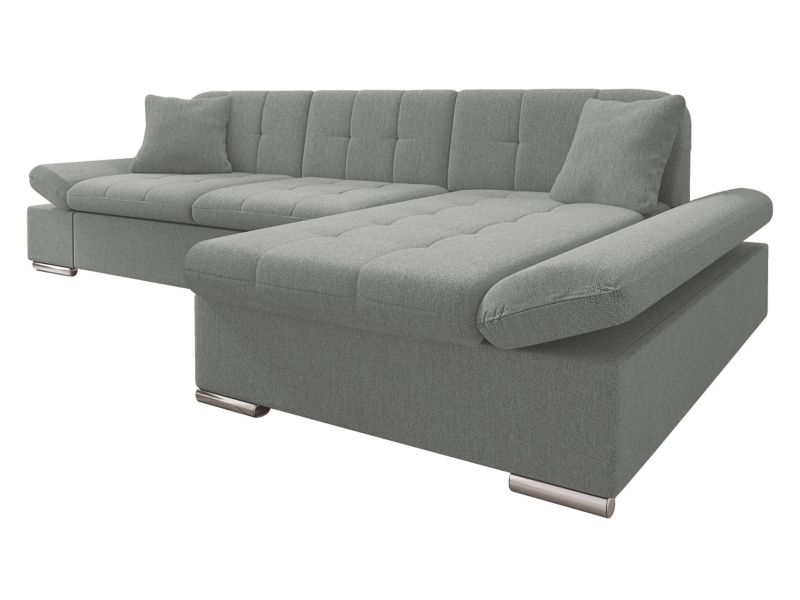 Narożnik z funkcją spania MIRJAN 24 Malwi prawy jasnoszary 1 szt.