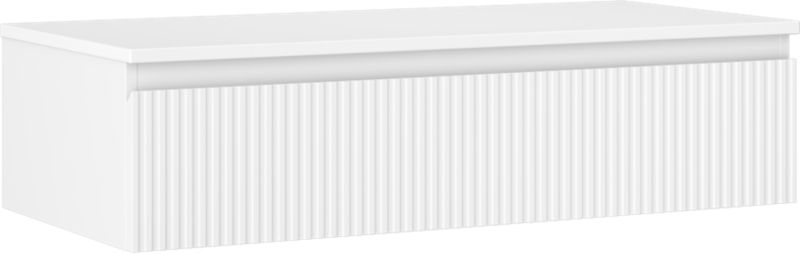 Szafka łazienkowa podumywalkowa Mexen Rivel biała mat 100 cm z blatem 1 szuflada 1 szt.