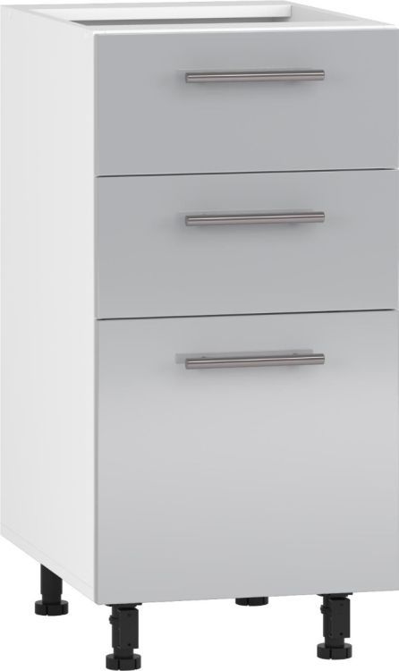 Szafka Halmar kuchenna stojąca 40 VENTO D3S-40/82 szary połysk 1 szt