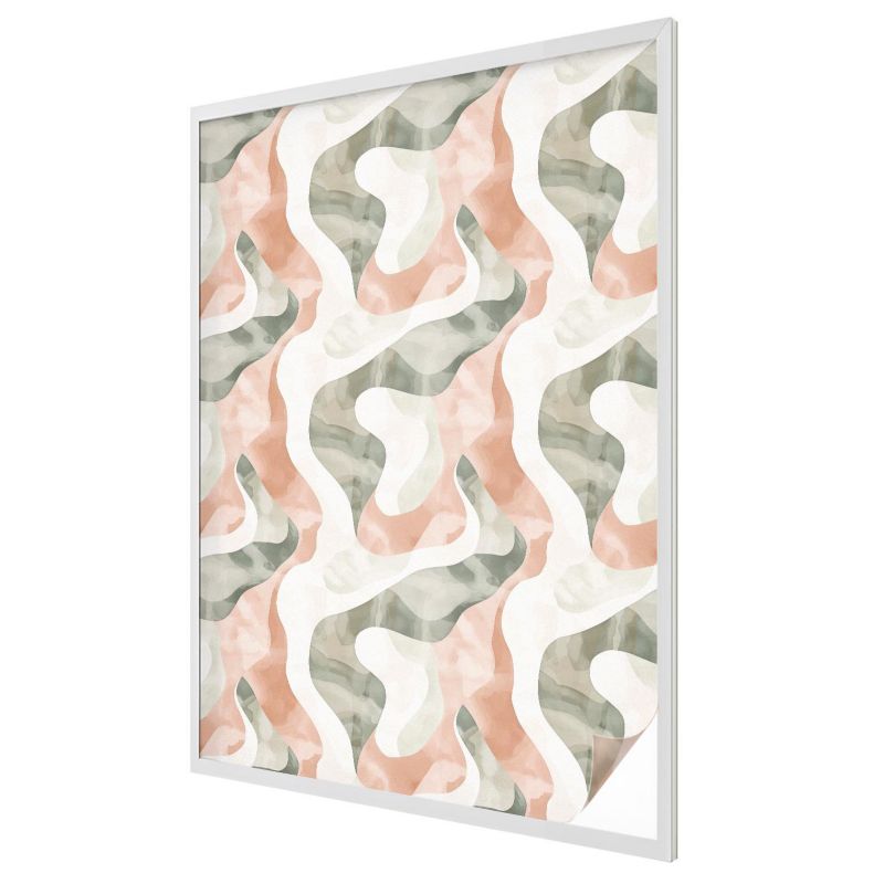 Folia Mleczna na Okno Wallfluent 100x146 cm Skutecznie Chroni Prywatność Abstrakcyjny ornament falisty 1 rol.