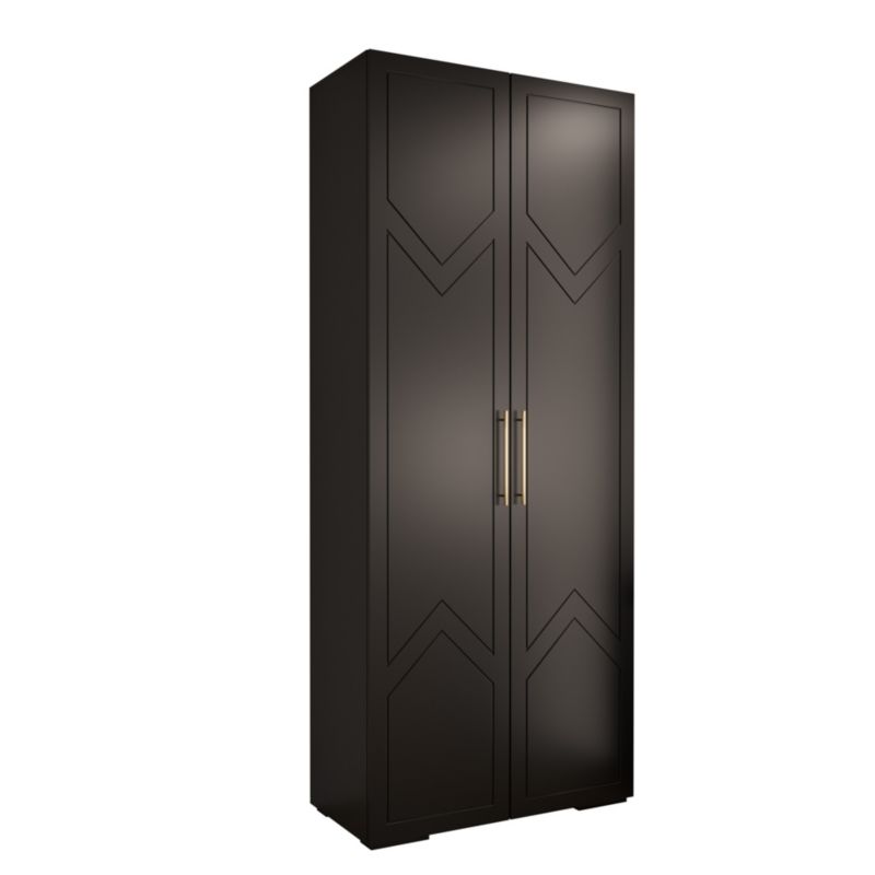 Szafa przesuwna Garderoba Abiks MANHATTAN RYFEL 8 100 czarny 1 szt.