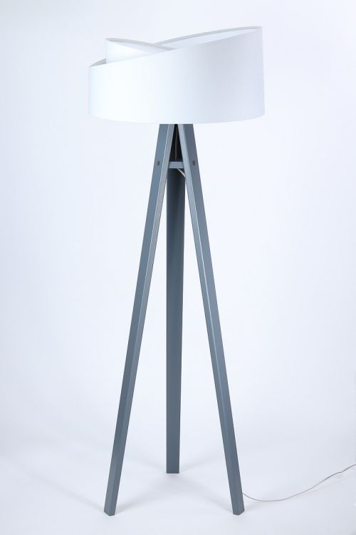 Lampa Bps Koncept stojąca GEMSTONE biała/szara 1 szt