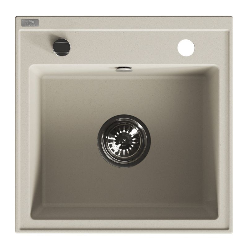 Zlew Zlewozmywak Granitowy Laveo, Beżowy, Trzynastka Wpuszczany, 1 szt.