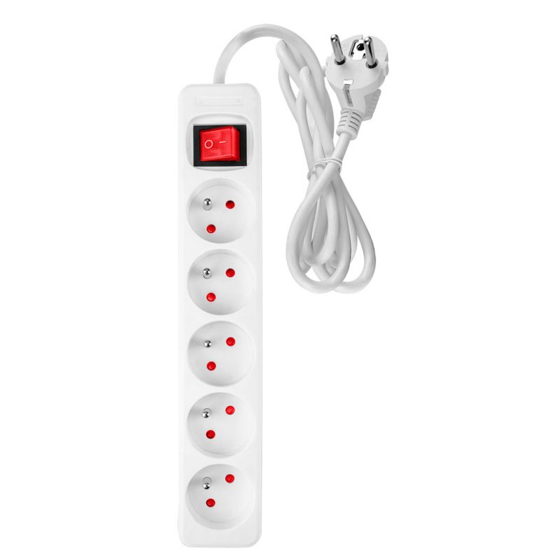 Przedłużacz listwowy NEO TOOLS 3m, 3x1.5mm2, 5G, biały, ON/OFF 1 szt