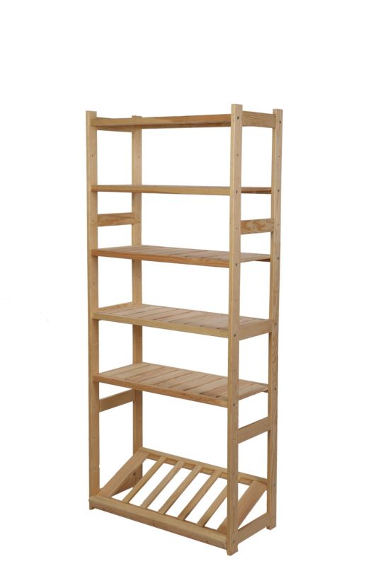 Regał na słoiki i skrzynki MODO24 162,6 cm 6 półek naturalny 1 szt.