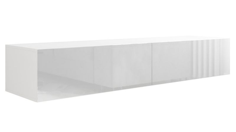 Szafka RTV MIRJAN 24 Vigo 180 biały/biały połysk 1 szt.