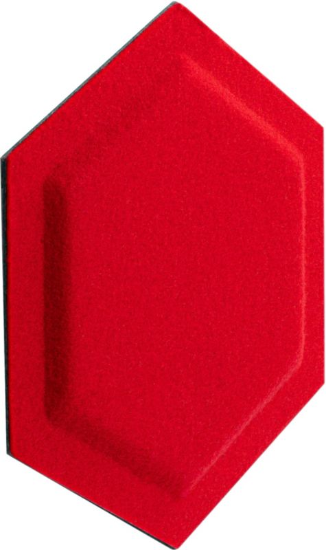 Panel dekoracyjny Decosa 30 x 26 cm filcowy heksagon czerwony