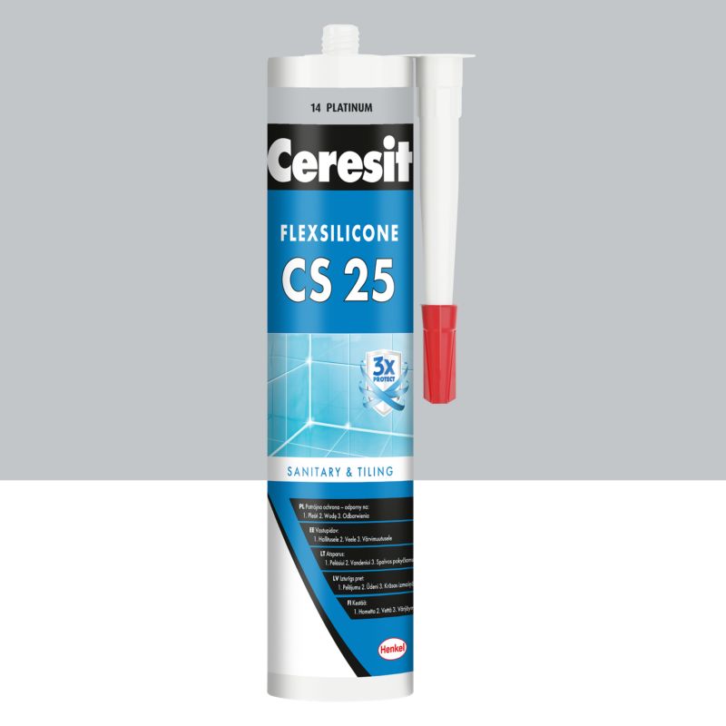 Silikon sanitarny Ceresit CS 25 platinum 280 ml
