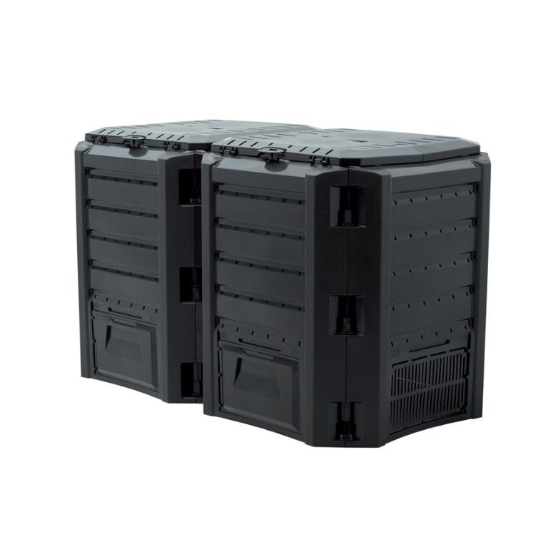 Kompostownik Prosperplast 2-komorowy czarny 800 L MODULE COMPOGREEN IKLM800C-S411 1szt.