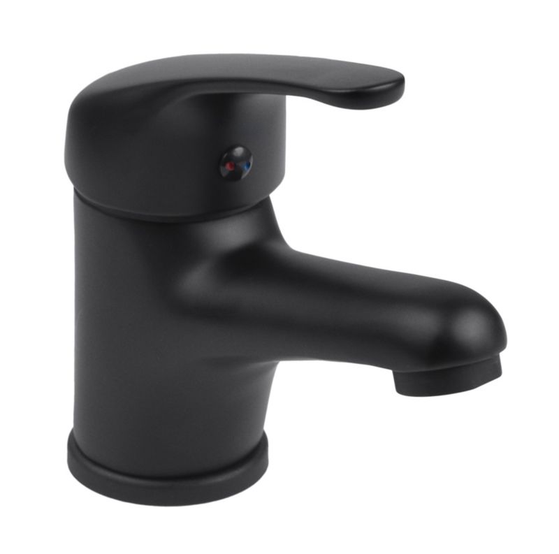 Bateria umywalkowa LATI24 - Yoka Home mała łazienkowa czarna - 1 szt.