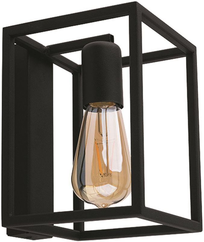 Kinkiet ścienny Nowodvorski Lighting Crate czarny 1 x E27 x 60W IP20 wym: 20 x 18 x 18 cm - 1 szt.