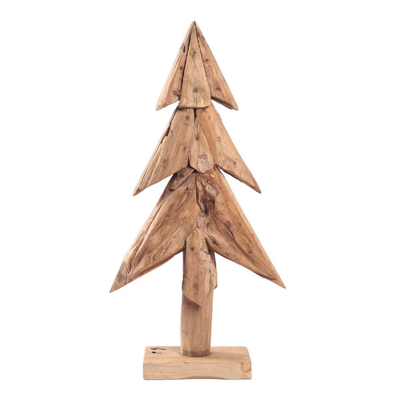 Choinka na pniu, Solis Decor by Aleksandra Sobota, drewno tekowe 60 cm, 1 szt.