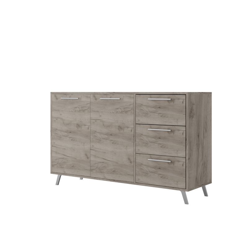 Komoda dwudrzwiowa z szufladami Bettso Ball ze srebrnymi uchwytami wellington 1szt.